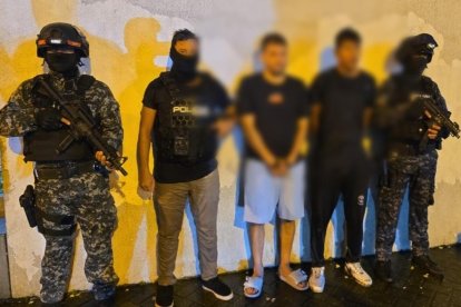 Por este caso se aprehendió a dos sujetos de nacionalidad ecuatoriana.
