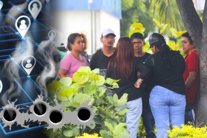 Familiares del menor de edad acudieron al Laboratorio de Criminalistica para retirar su cuerpo.