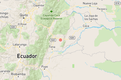 Sismo hoy, 6 de abril de 2025, cerca de Tena.