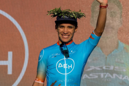 Harold López conquista el Tour de Grecia y se corona campeón.