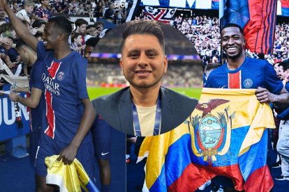 Darío Araujo periodista ecuatoriano cuenta la historia de la bandera de Willian Pacho.