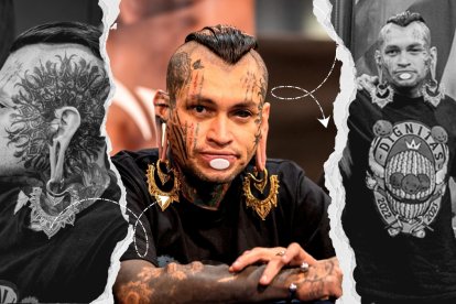 El Gatto Moreno, durante una visita en Quito.