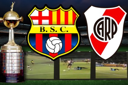 Barcelona cayó goleado ante River Plate las dos veces que lo enfrentó en el grupo A de la Copa Libertadores 1986.