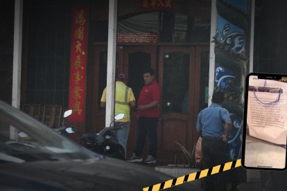 Este es uno de los locales que recibió el panfleto, en Primavera 1, centro de Durán.