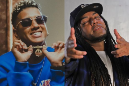 Jombriel y Mr. Wilson cantan género urbano y son artistas ecuatorianos.