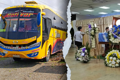 En el Sindicato de Choferes velaron a Enrique Rodríguez Rodríguez, conductor de un bus de la Cooperativa Bolívar.