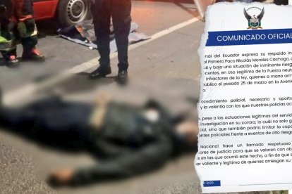 Un policía será investigado por la Fiscalía luego de abatir a un delincuente, en Quito.