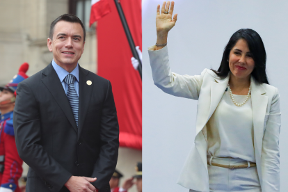 Daniel Noboa y Luisa González se enfrentan este domingo por la Presidencia de la República.