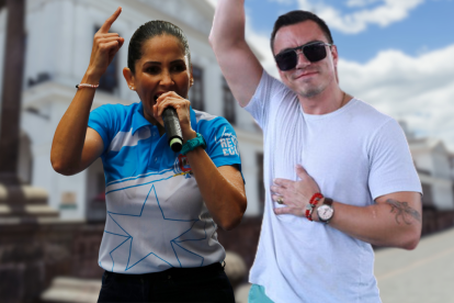 Luisa González y Daniel Noboa van por la Presidencia de la República.