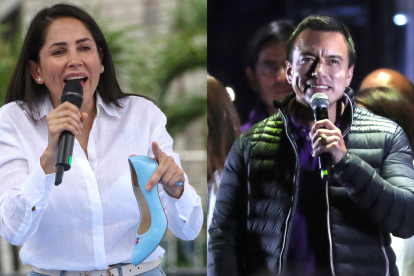 Luisa González y Daniel Noboa se enfrentan en esta segunda vuelta electoral.