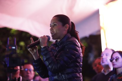 Luisa González rechazó los resultados que proclaman a Noboa como presidente.