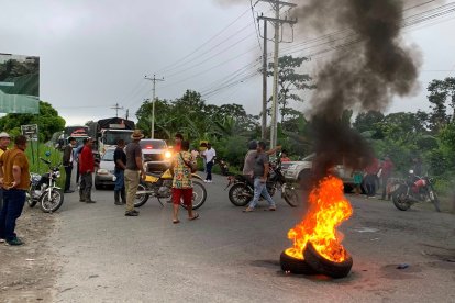 La parroquia rural de Chura, jurisdicción del cantón Quinindé, se convirtió en el epicentro de una protesta.
