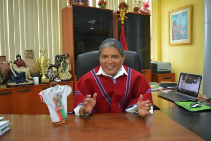 Luis Chango es el presidente de honor de Mushuc Runa.
