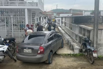 La víctima llegó al sitio en este vehículo.