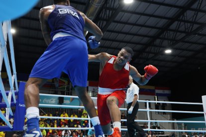 Congo en plena pelea en la que pasó los octavos de final de sus primeros Juegos en París 2024, resultado que le aseguró un destacado diploma.