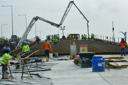 El puente de Las Américas avanza en su obra.