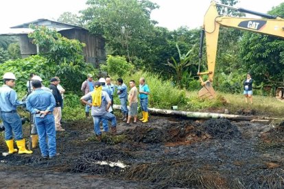 La ruptura de una tubería provocó el derrame de crudo en una zona cercana a la plataforma Yulebra 04, en la provincia amazónica de Orellana.