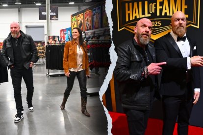 El luchador vivió un momento curioso en su visita al WWE World, este jueves 17 de abril.