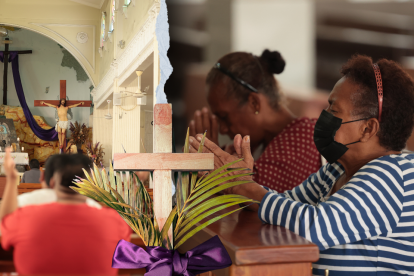 Cientos de feligreses se dan cita ante la imagen de Cristo, elaborada en Cuenca.