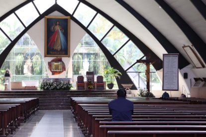 En el santuario, ubicado en el kilómetro 26 de la vía a la Costa, iniciado la jornada festiva en honor al Señor de la Divina Misericordia.