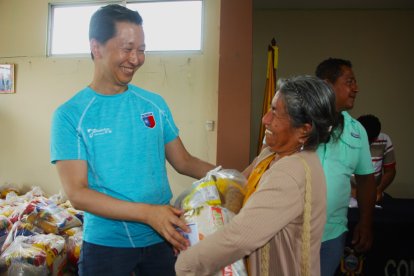 El embajador de Taiwán, Augusto Liao, visitó personalmente las zonas afectadas.