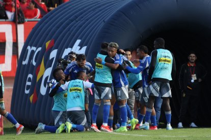 Emelec celebró en Cuenca, en LigaPro.