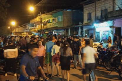 El caos que se vivió por el caso en la comunidad de Guangala.