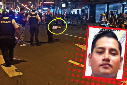 El cuerpo de Víctor Concha quedó tendido en la vía pública.