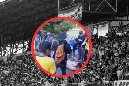 La agresión se registró en una parada de bus en El Trébol, centro de Quito.