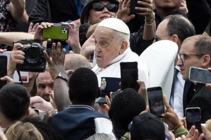 El Papa Francisco durante su última aparición pública el domingo 20 de abril.