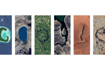 Google celebra el Día de la Tierra con un Doodle que presenta impresionantes vistas aéreas de ecosistemas naturales, resaltando la biodiversidad y belleza de la Tierra.​