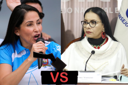 Diana Atamaint, presidenta del CNE, habló con respecto al reclamo de parte del correísmo.