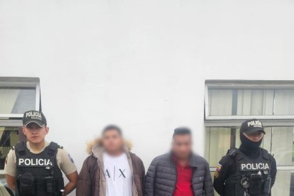 Los dos delincuentes fueron detenidos y procesados en la Unidad Judicial de Quitumbe.