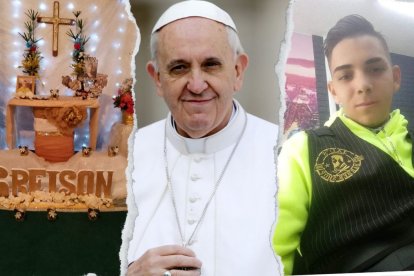 Se cumplió un año del atroz crimen de Greison Pineda, en el norte de Quito. Su familia elevó sus oraciones al fallecido papa Francisco.