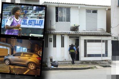 Jackson Rodríguez, 
de 26 años, es oriundo de Esmeraldas. Su esposa e hijo fueron sacados de su vivienda.