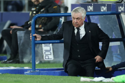 Carlo Ancelotti, italiano entrenador de Real Madrid.