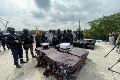 Las sustancias fueron incautadas. En total, se encontraron 48 bultos.