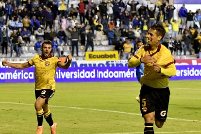 Jesús Trindade hizo el gol de Barcelona en Ambato.