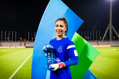 Irene Tobar, la portera guayaquileña que sigue conquistando el fútbol internacional desde Arabia Saudita