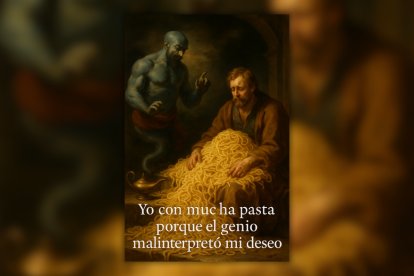 Este es un ejemplo de las interpretaciones que hace el genio de la lámpara.