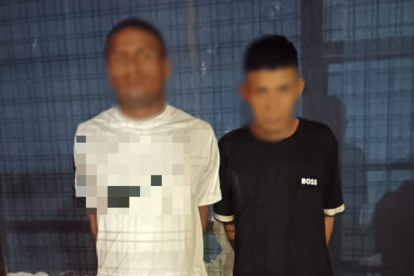 Dos sospechosos fueron detenidos por la Policía.