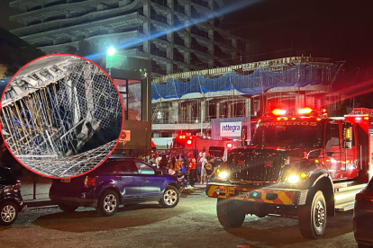 Seis trabajadores fueron reportados con heridas.