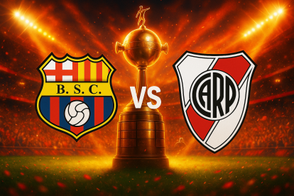 Barcelona Sc recibe a River Plate por Copa Libertadores.