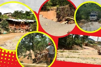 Las intensas lluvias han dejaron familias damnificadas, afectado infraestructuras y servicios básicos en Marcabelí, El Oro.