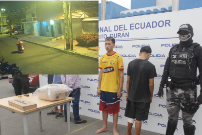 Los detenidos fueron presentados por la Policía en la UVC de Durán.