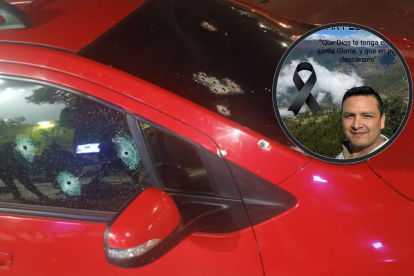 El carro en 
el que se movilizaba Pezo presentaba impactos de proyectil.