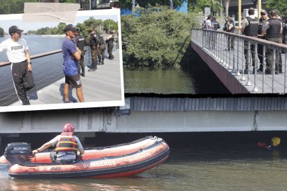 Desde este puente el menor se lanzó al estero, donde después fue hallado sin vida.