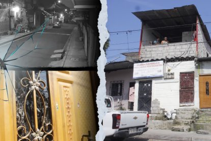 Junto a esta casa, donde funciona un templo evangélico, dejaron un taco de dinamita. Al explotar, causó daños materiales.