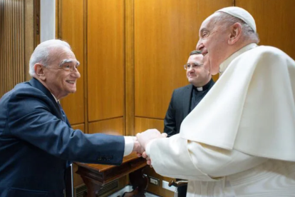 Una de las entrevistas inéditas entre el Papa Francisco y Martin Scorsese, que formarán parte de un documental.