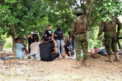 La Policía realizó operativos en la provincia de Manabí.